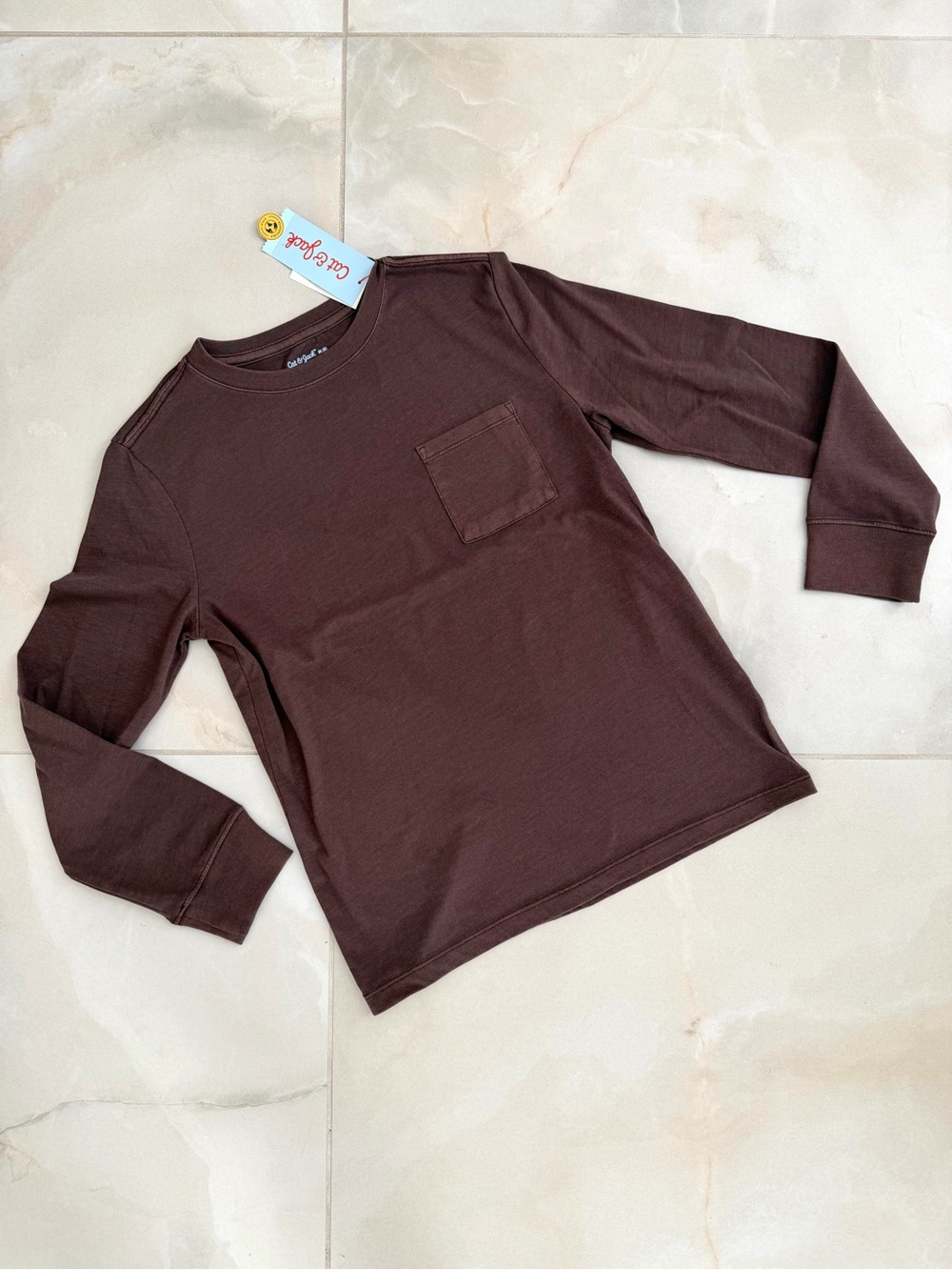 CAT & JACK Boys Long Sleeve Pocket T Shirt